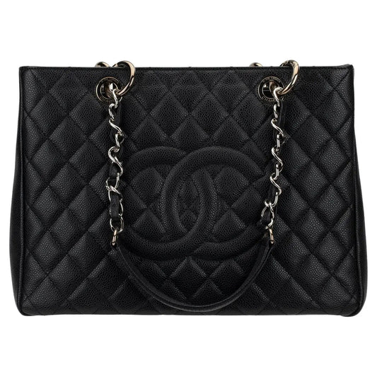 CHANEL CAVIAR QUILTED LEATHER GST TOTE BAG