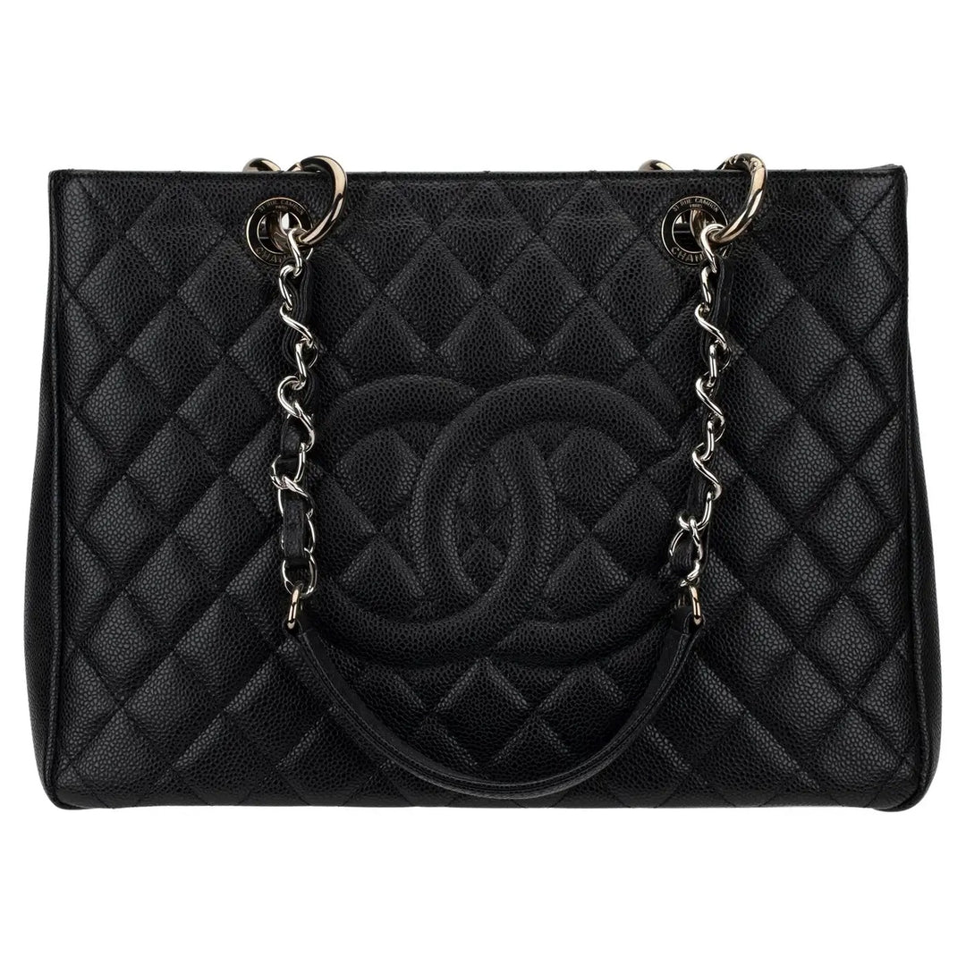 CHANEL CAVIAR QUILTED LEATHER GST TOTE BAG