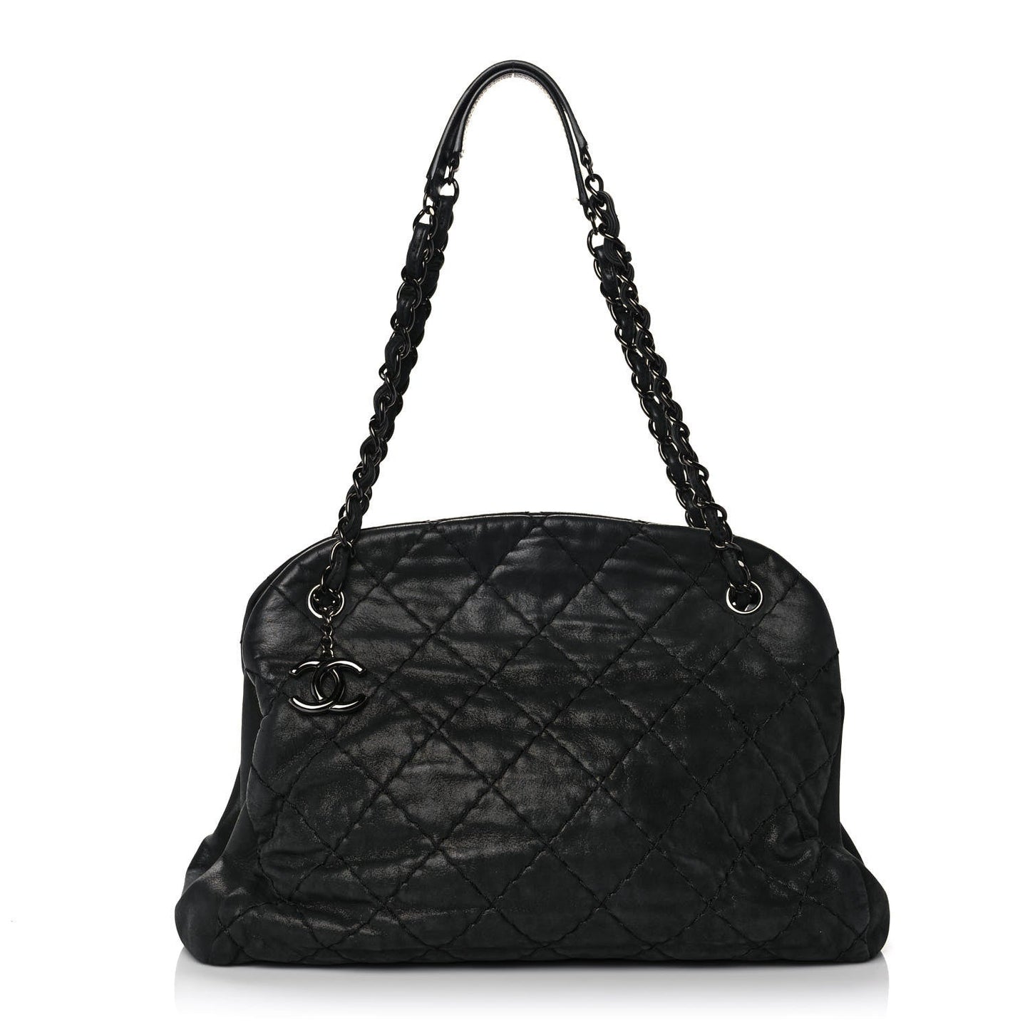 CHANEL IRIDESCENT CALFSKIN LEATHER LARGE JUST MADEMOISELLE BAG