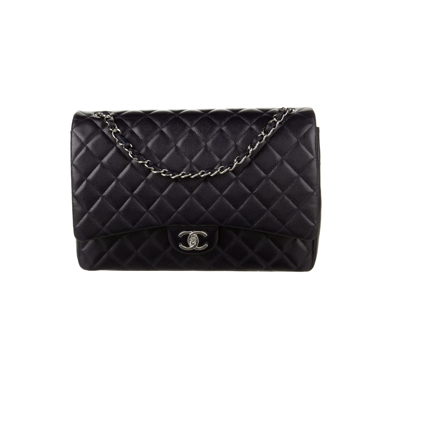 CHANEL CLASSIC BLUE MAXI DOUBLE FLAP BAG