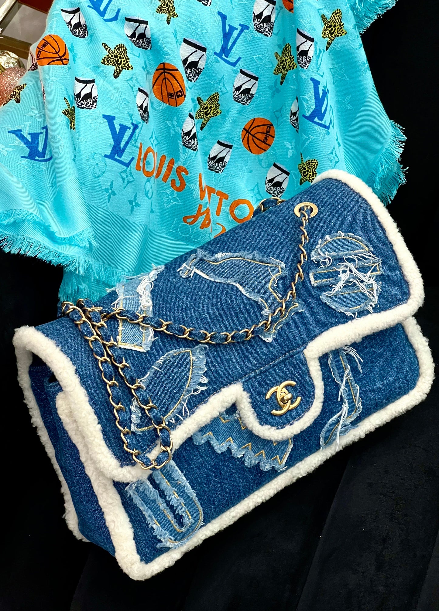 CHANEL PARIS-EGYPT HEIROGLYPH JUMBO FLAP BAG