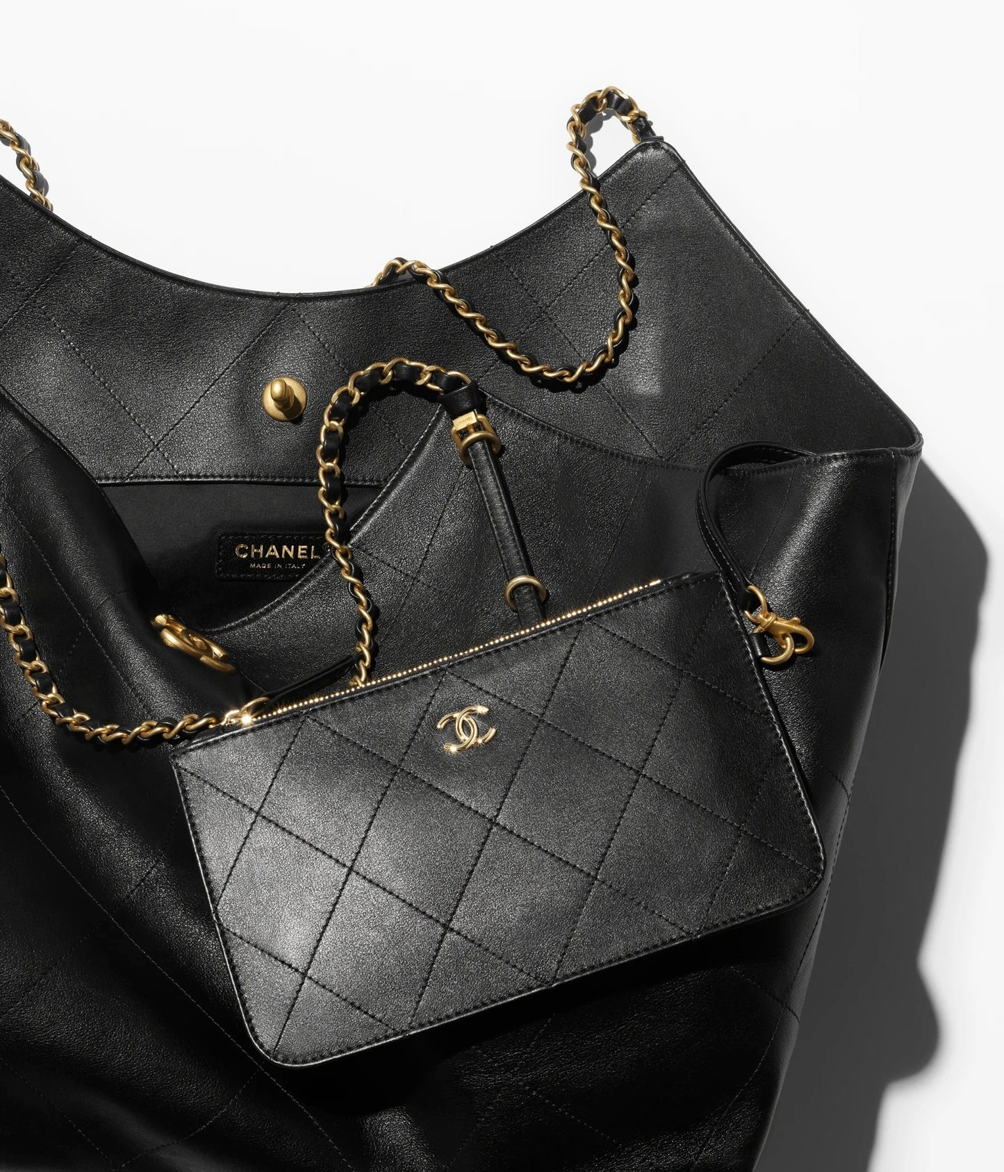 CHANEL QUILTED CALFSKIN LEATHER MAXI SHOPPING BAG