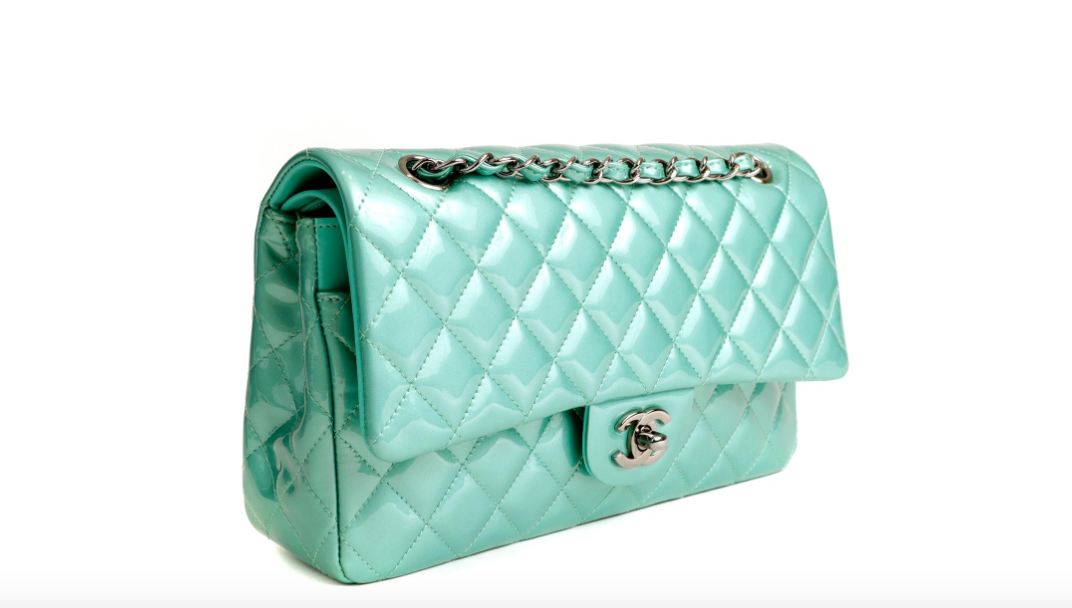 CHANEL MEDIUM CLASSIC FLAP BAG PATENT LEATHER