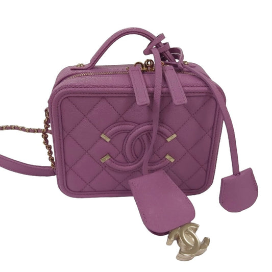 Chanel Purple Vanity Case