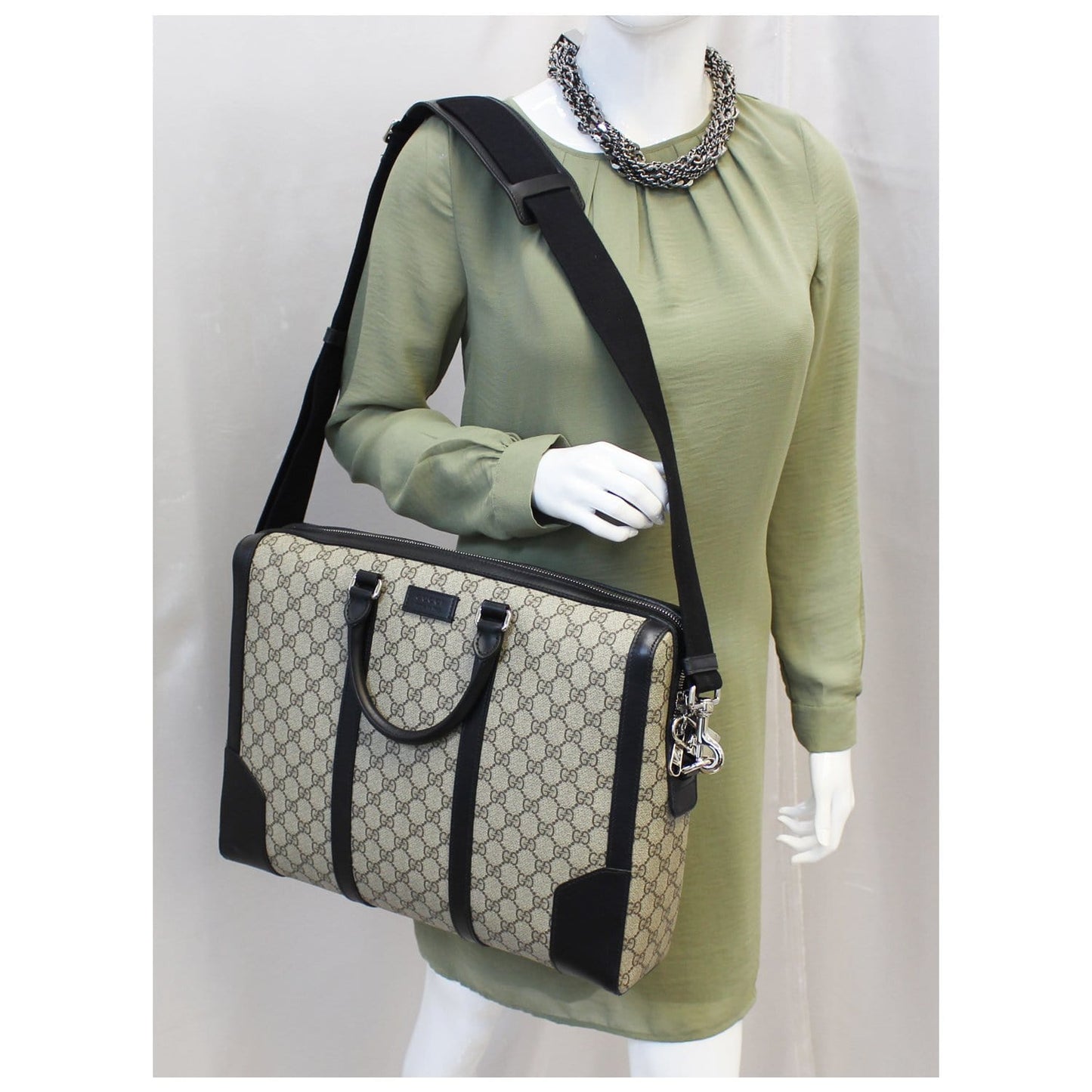 GUCCI Eden GG Supreme Coated Canvas Briefcase Bag 406384