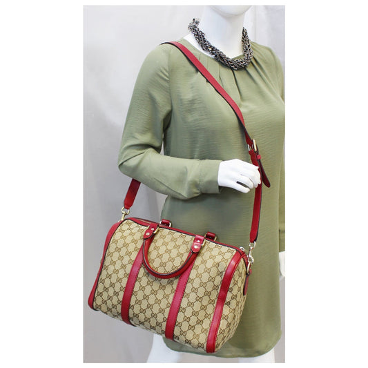 GUCCI GG Canvas Boston Shoulder Bag 247205