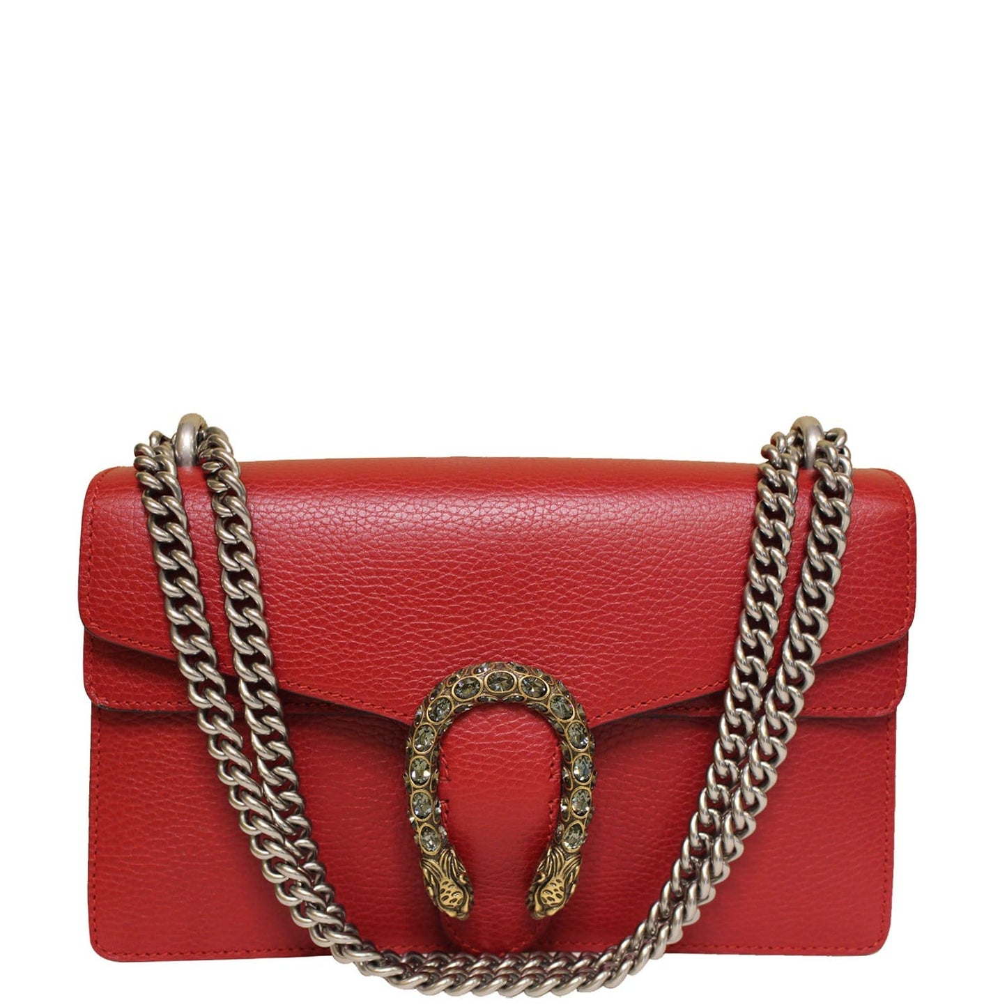 GUCCI Dionysus Small Leather Shoulder Bag 400249 Red