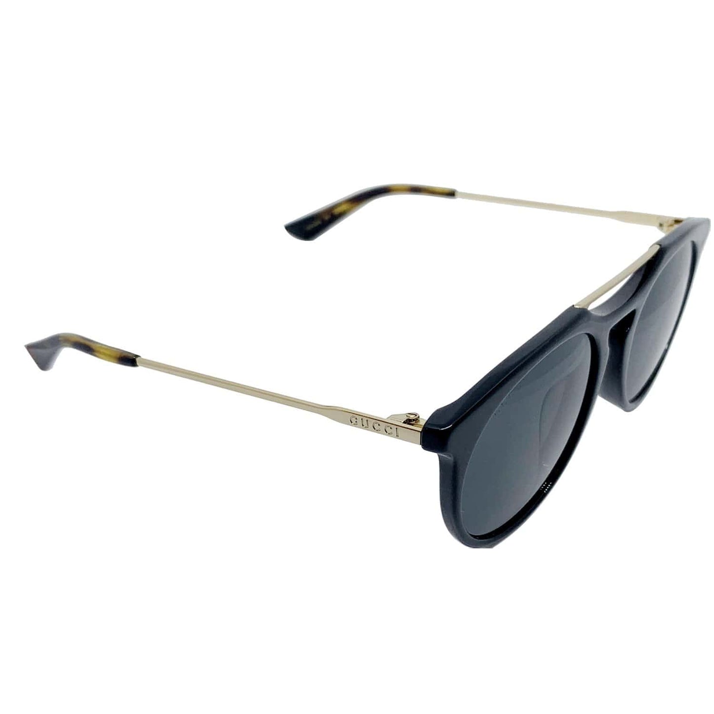 Gucci GG0320S 001 Black/Gold Frame Sunglasses Gray Lens