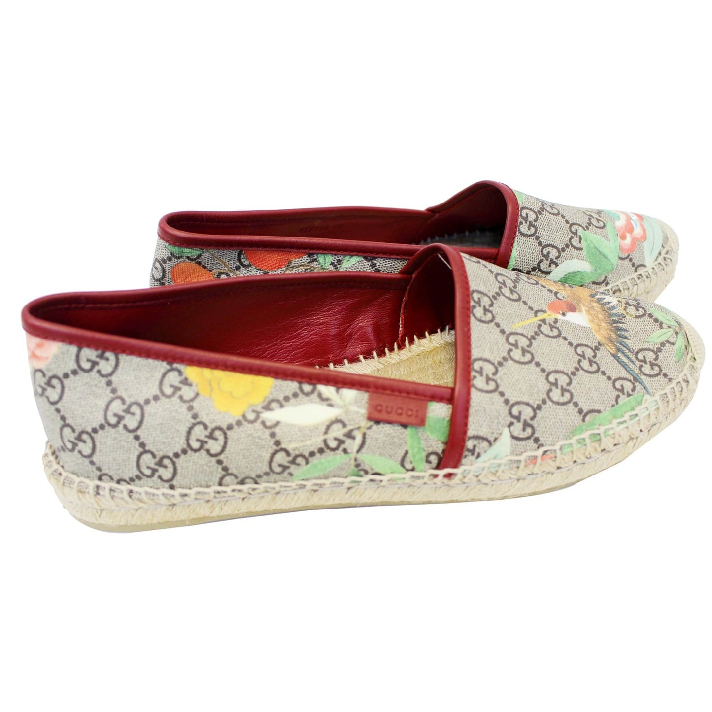 GUCCI GG Blooms Supreme Espadrille Flats Size 42