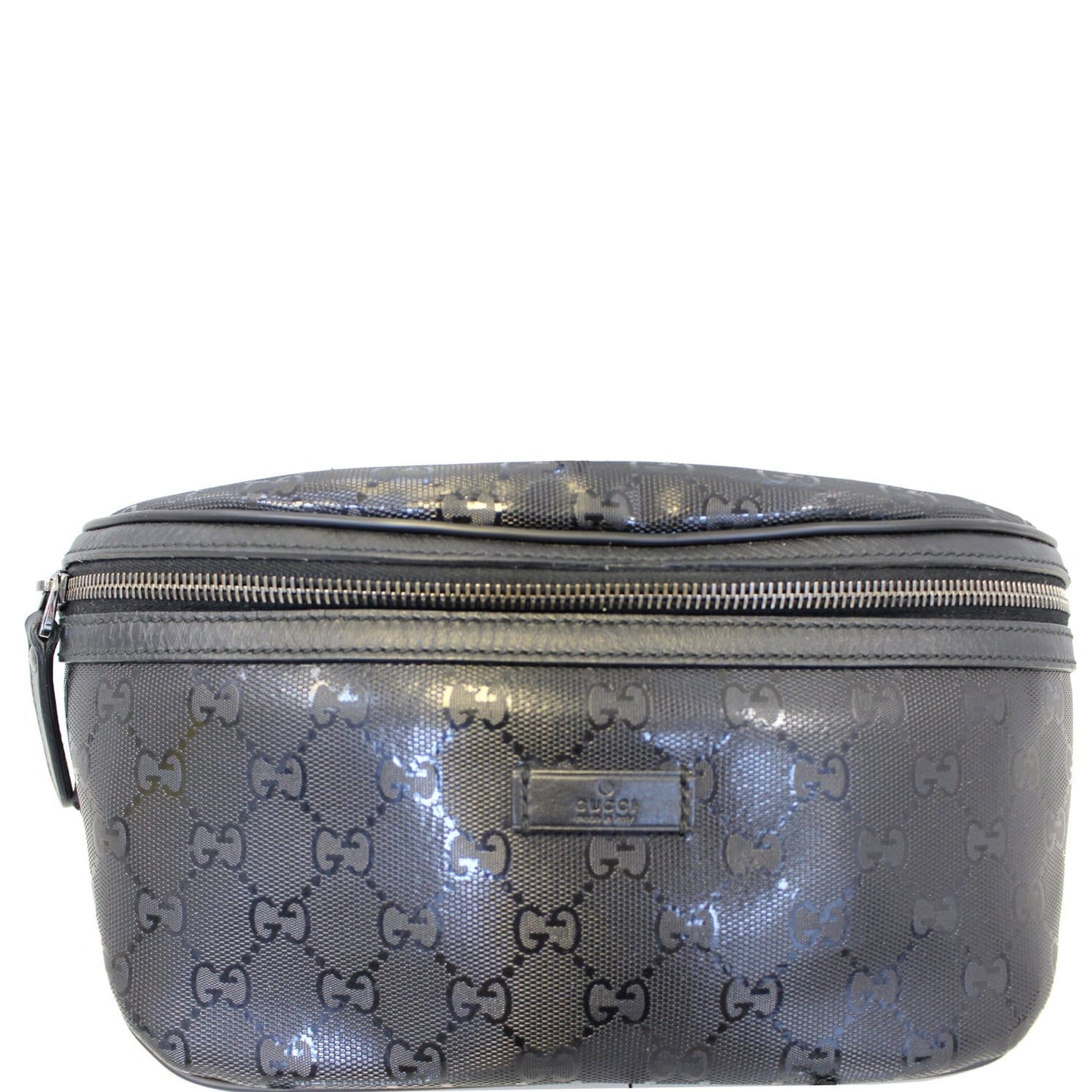 GUCCI GG Imprime Monogram Waist Bum Bag Black 233269