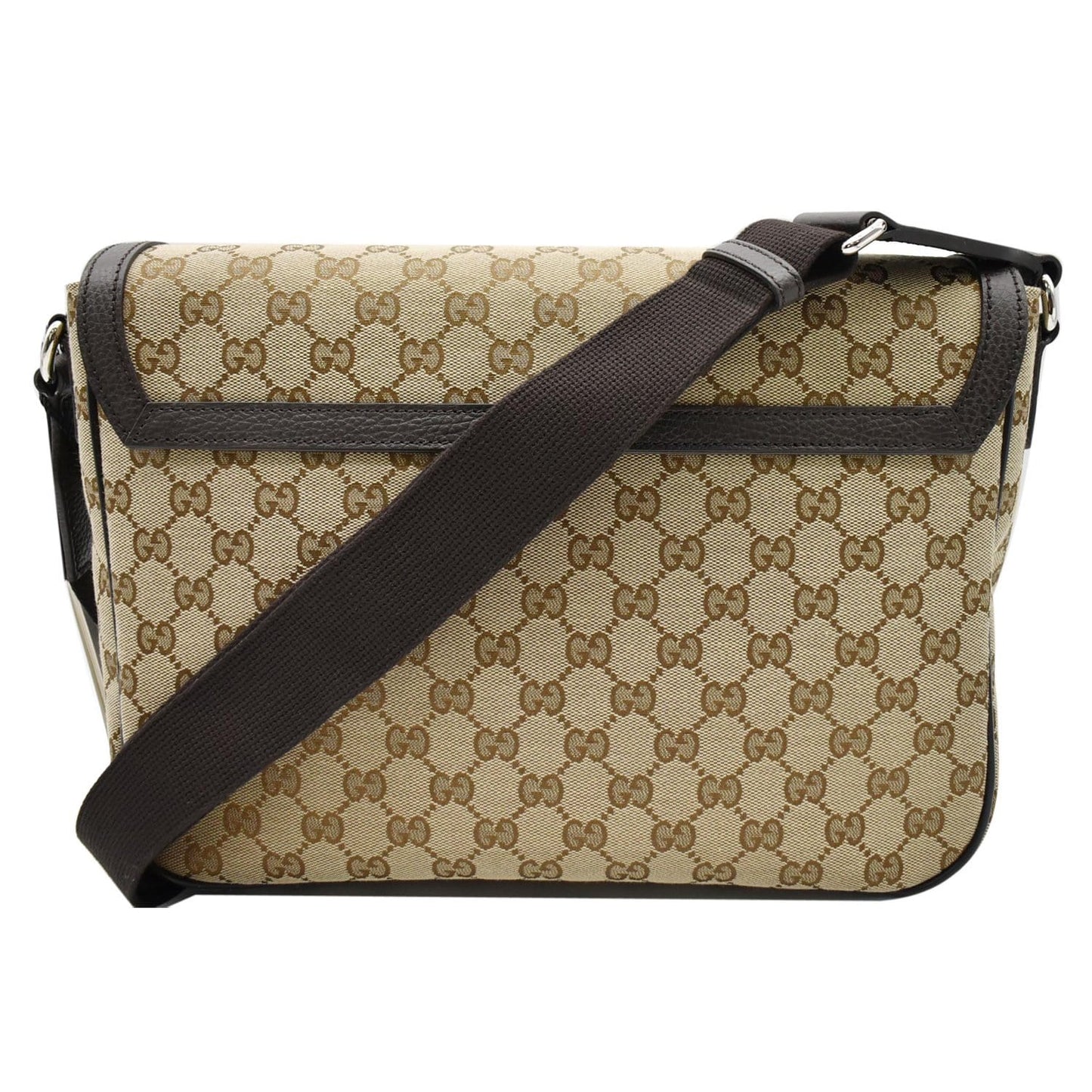GUCCI GG Canvas Messenger Bag Dark Brown 449171 - 20% OFF