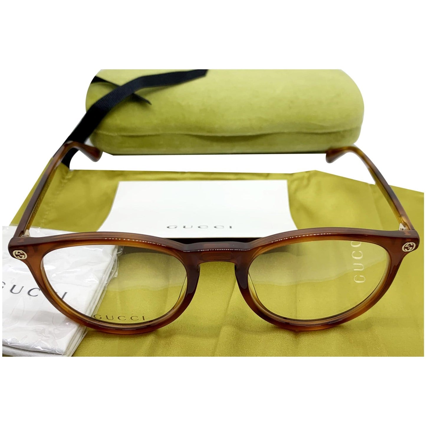 Gucci GG0027O 003 Eyeglasses Demo Customisable Lens