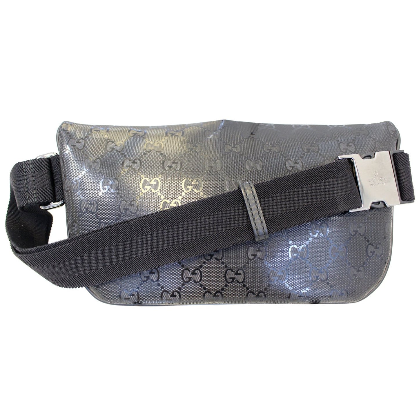 GUCCI GG Imprime Monogram Waist Bum Bag Black 233269