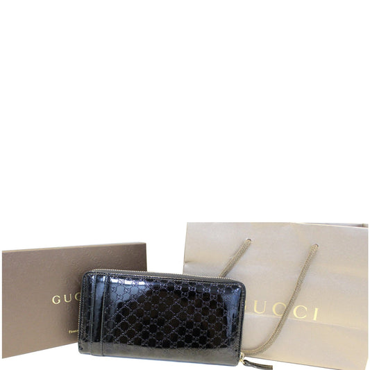 GUCCI Nice Microguccissima Patent Leather Wallet 309758