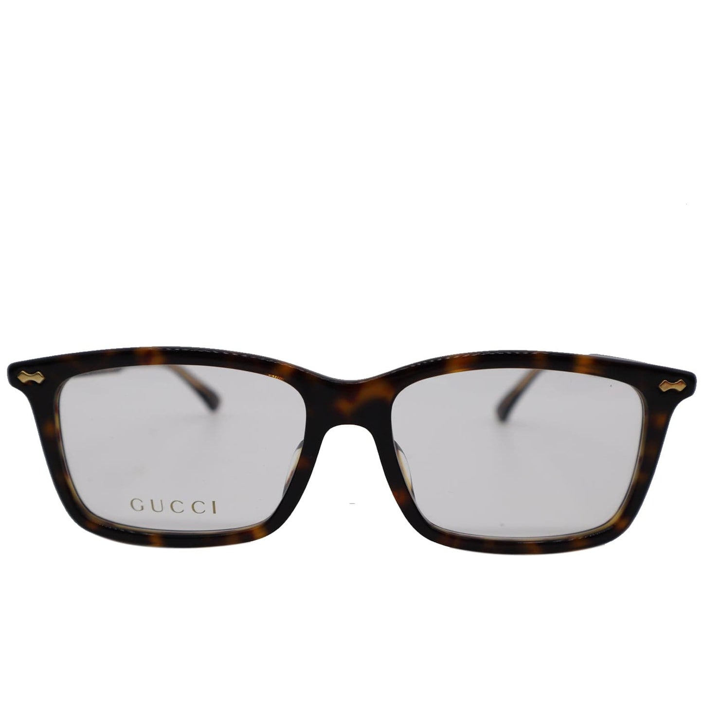 GUCCI GG0191OA 002 Havana Eyeglasses Demo Lens