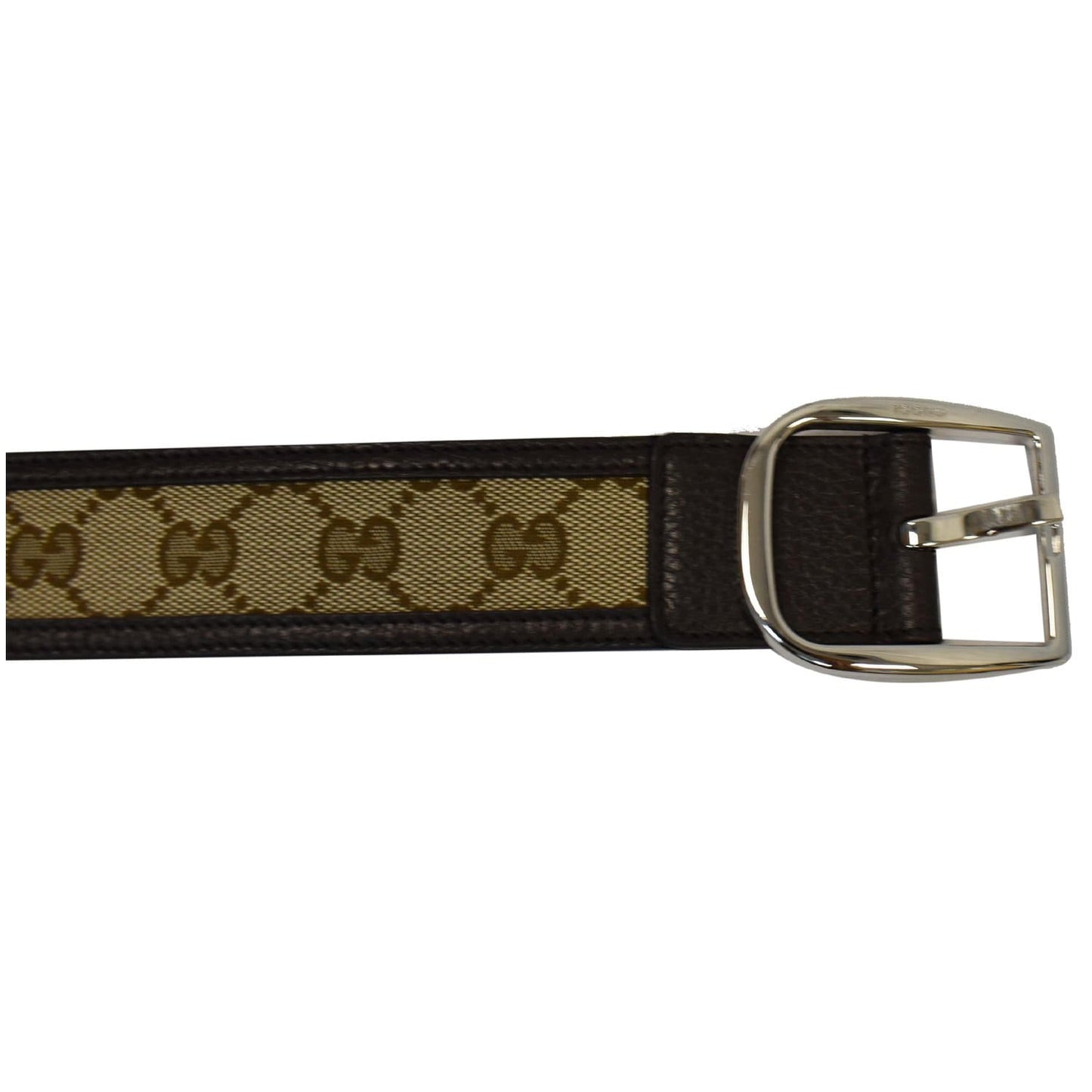 GUCCI GG Canvas Leather Belt Beige Size 90/36 - 25% OFF