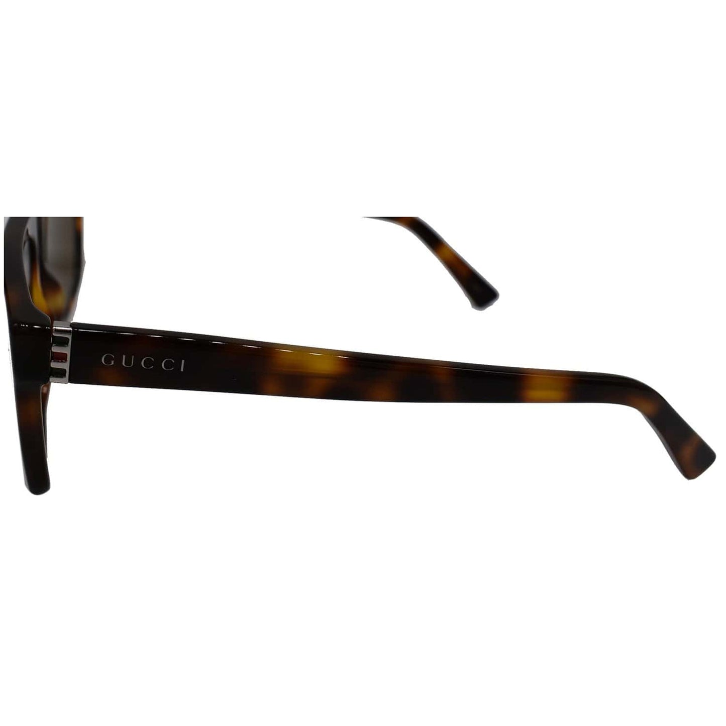 GUCCI GG0450S 003 Havana Ruthenium Sunglasses Brown Lens