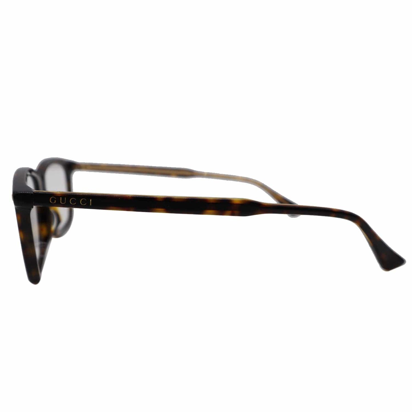 GUCCI GG0191OA 002 Havana Eyeglasses Demo Lens