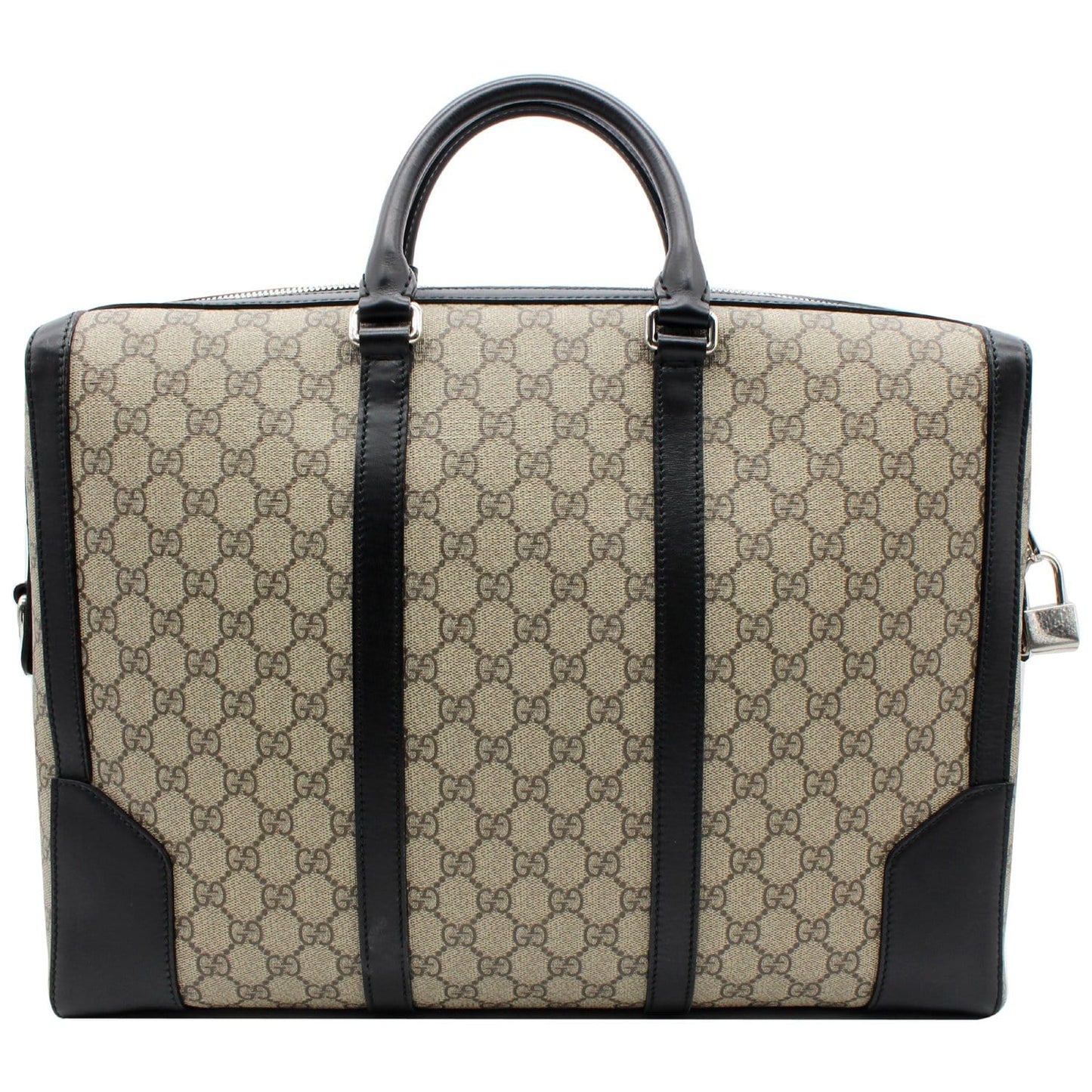 GUCCI Eden GG Supreme Canvas Briefcase Bag Beige 406384