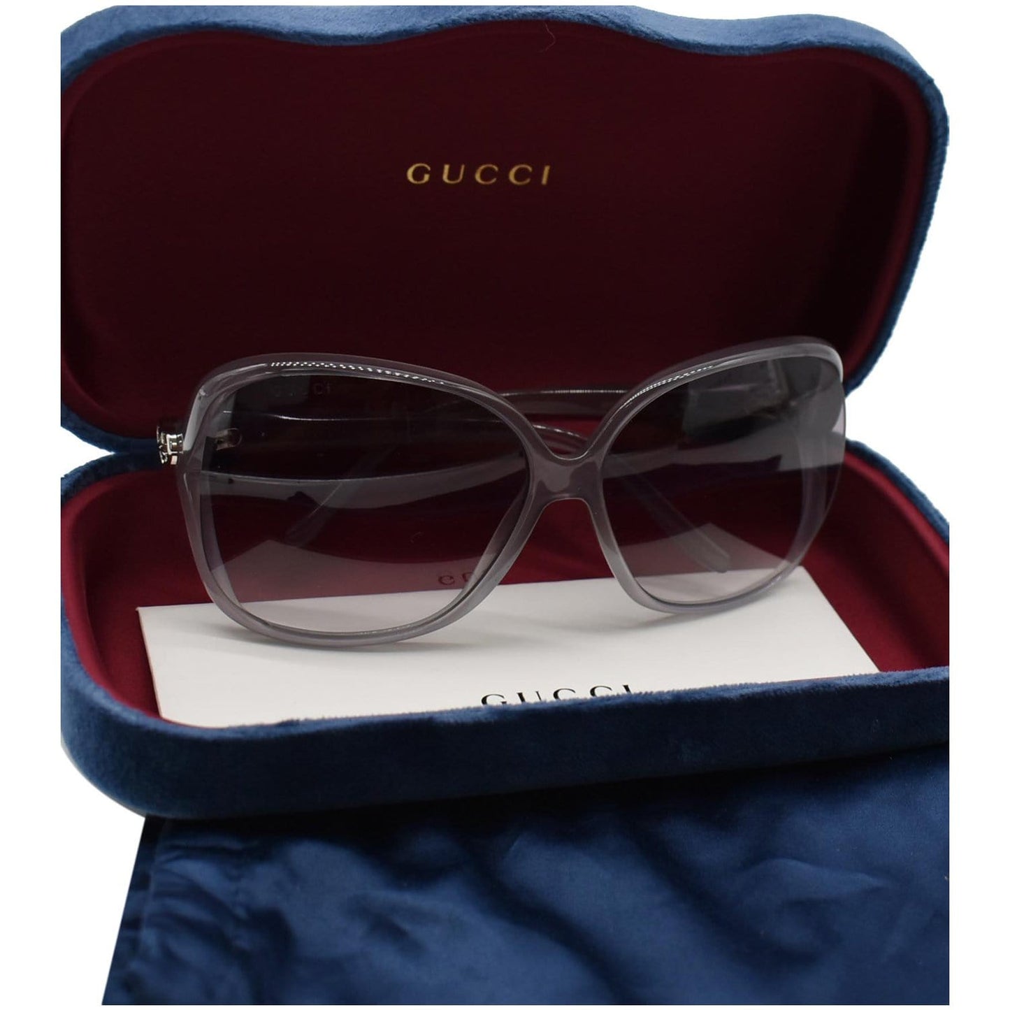 GUCCI GG0506S Butterfly Sunglasses Gray Gradient Lens