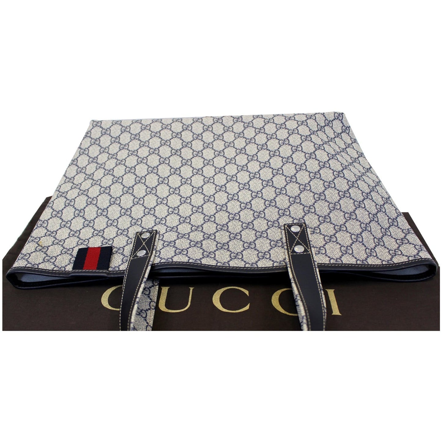 GUCCI GG Supreme Tote Bag 211134 Blue