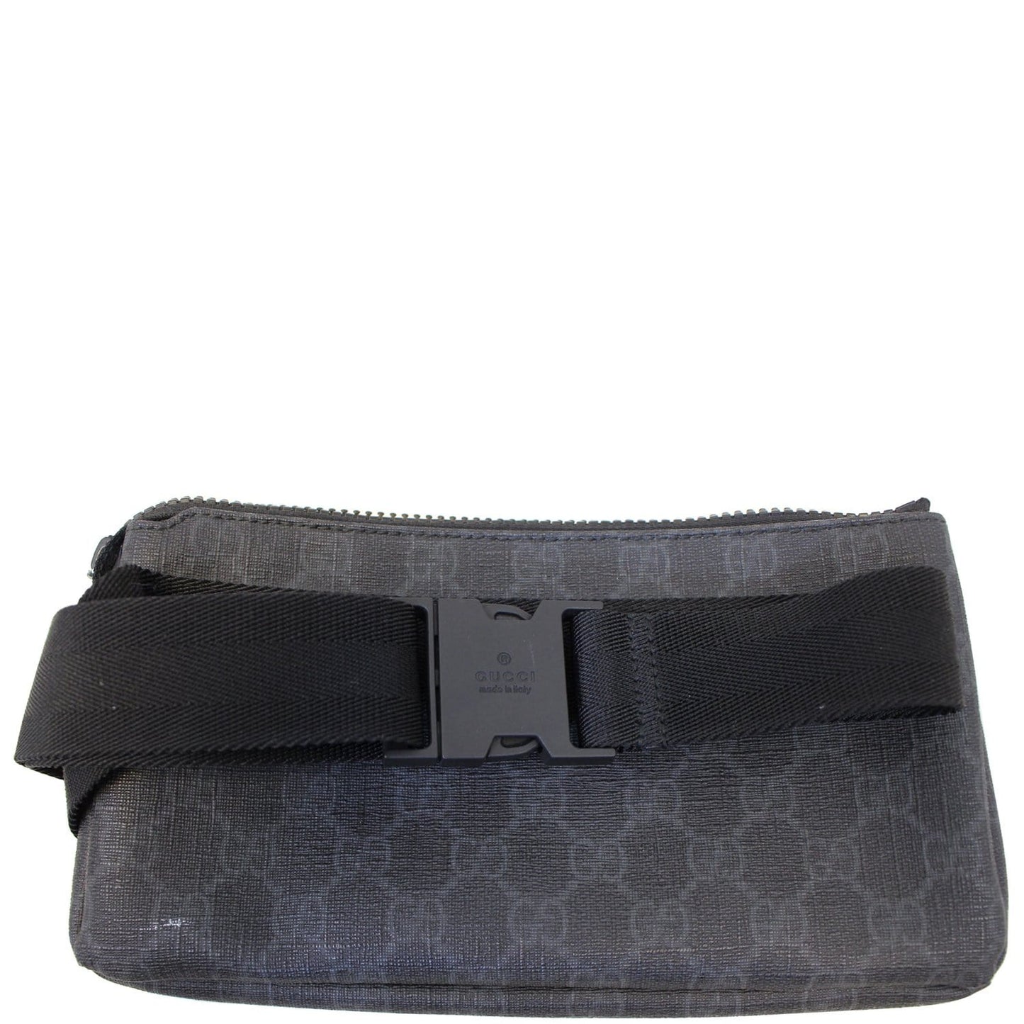 GUCCI GG Supreme Monogram Waist Bum Bag Black 161833