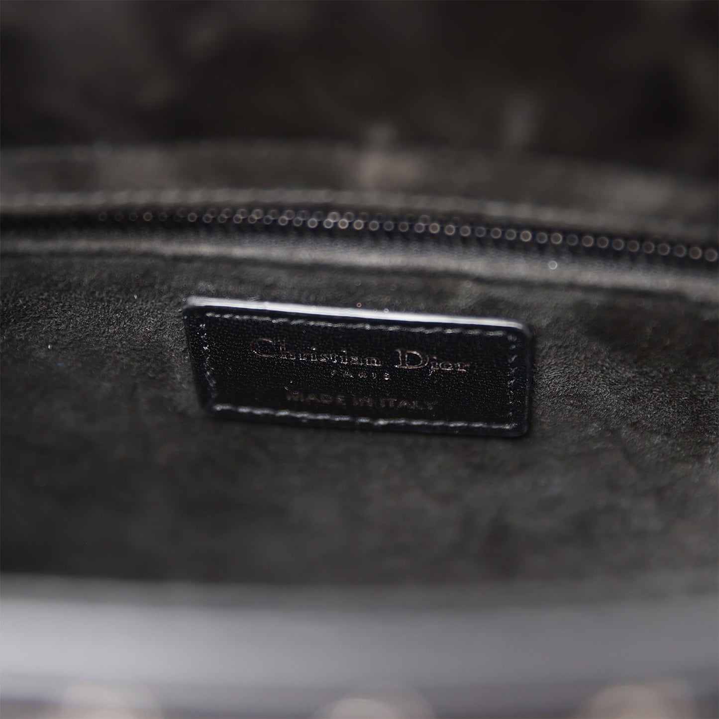 Christian Dior Lucky Star Medium Lady Dior Tote Black Lambskin Ruthenium Hardware