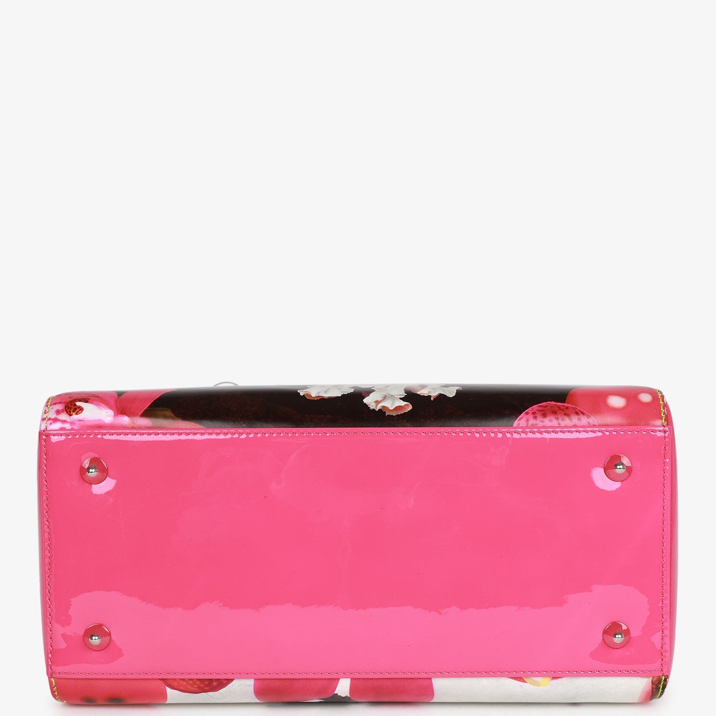 Christian Dior Medium Lady Dior Limited Edition "In the Night Garden" Silver Hardware by Mark Quinn