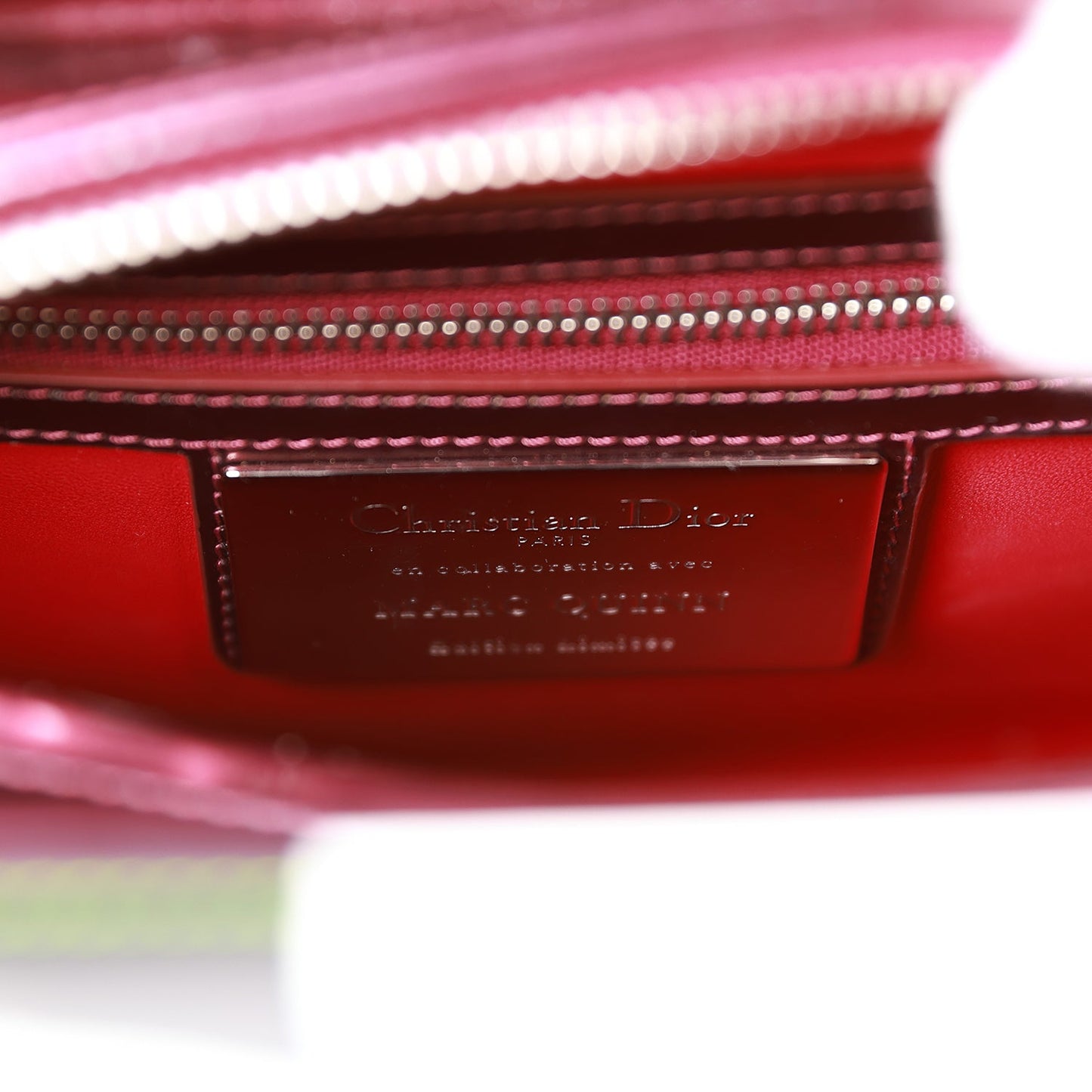 Christian Dior Medium Lady Dior Limited Edition "In the Night Garden" Silver Hardware by Mark Quinn