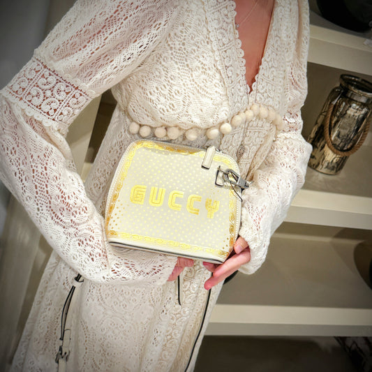 Gucci Leather Sega Guccy Stars Dome Mini Crossbody Bag TWS