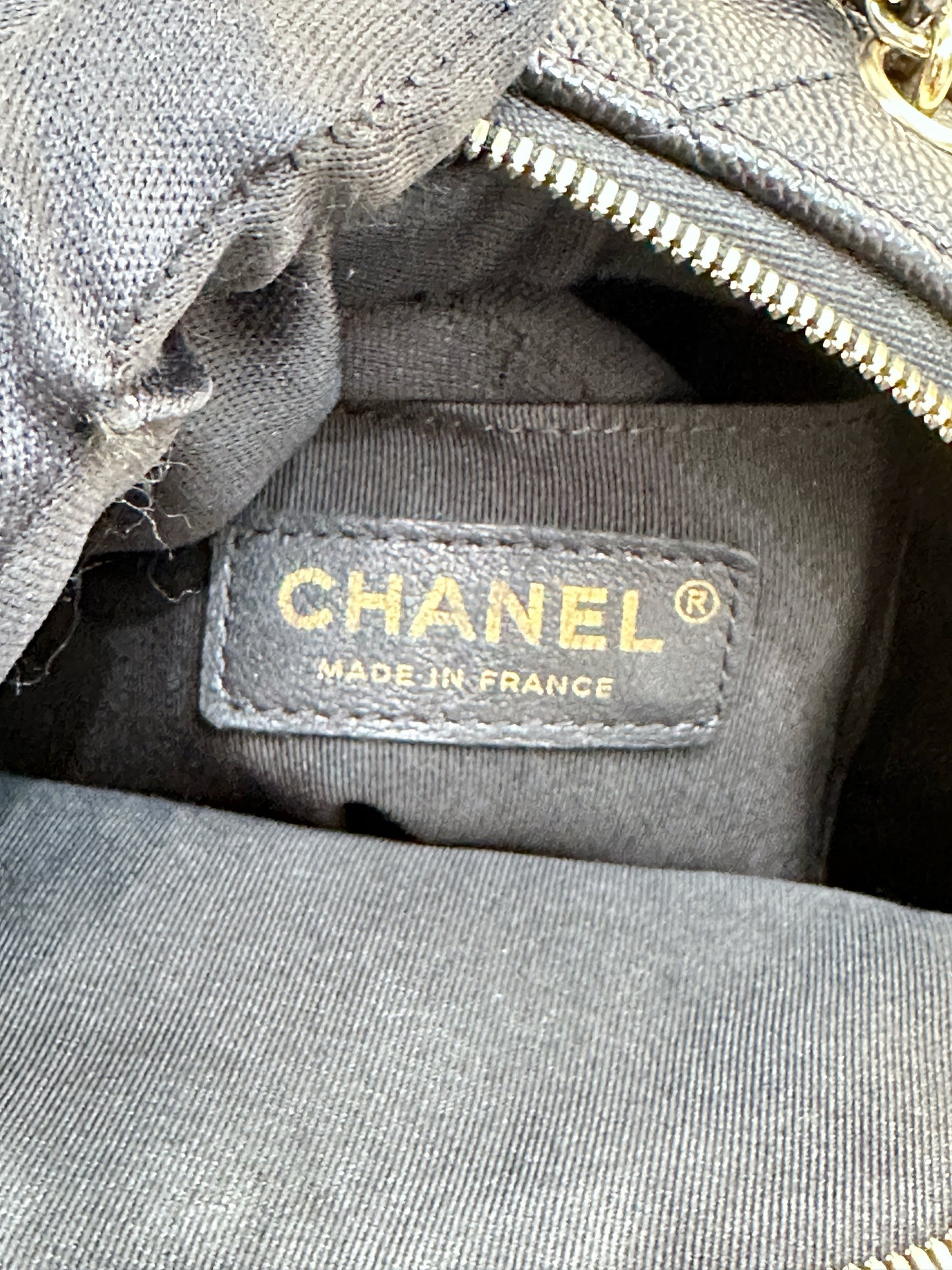 CHANEL Caviar Quilted Small CC Day Backpack Black
