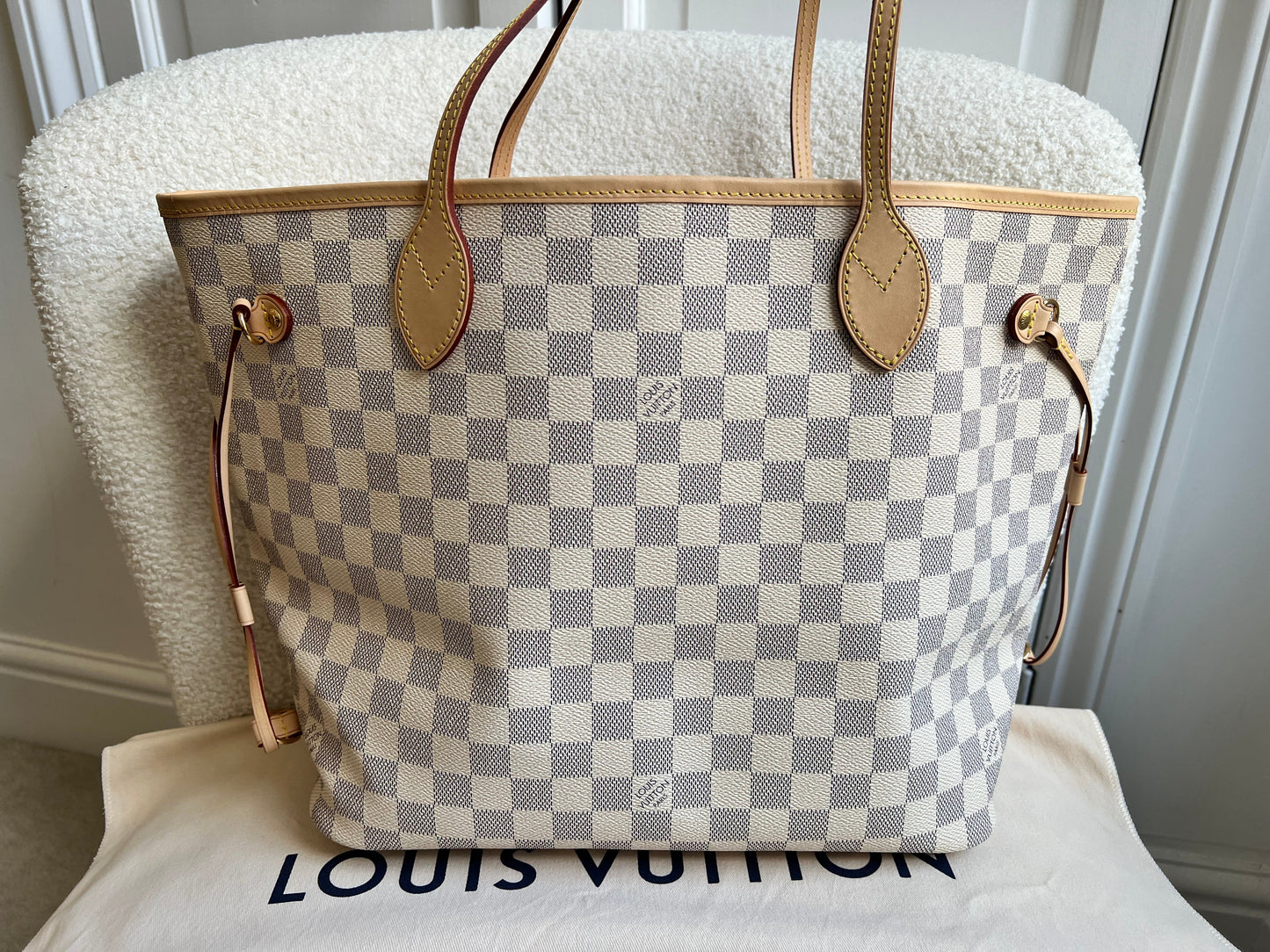 Louis Vuitton Neverfull MM Damier Azur (RRP £1,430)