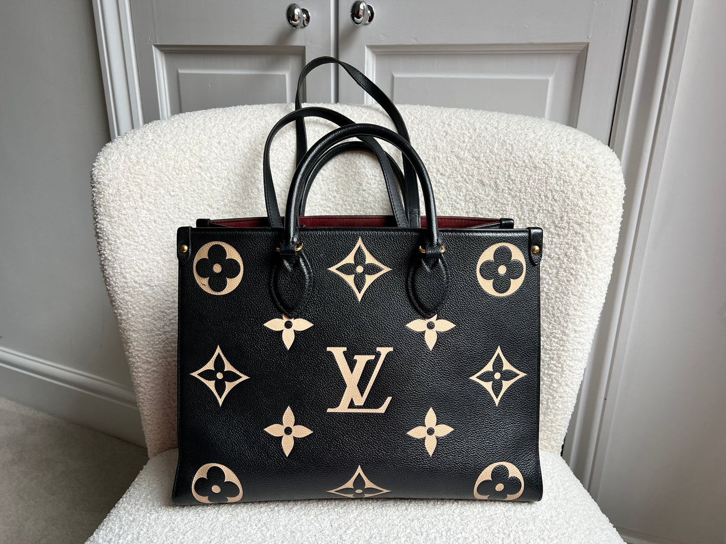 Louis Vuitton On the Go MM Bicolour Empreinte (RRP £2,610)