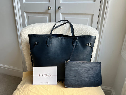 Louis Vuitton Neverfull MM Indigo Epi Leather (RRP £1,740)