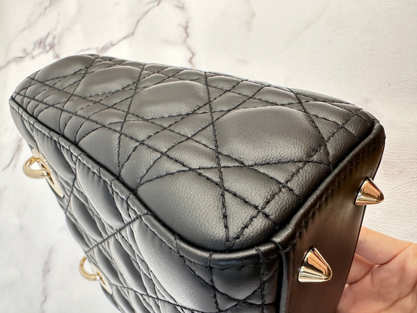 Small Lady Dior My ABCDior Bag Black Cannage Lambskin