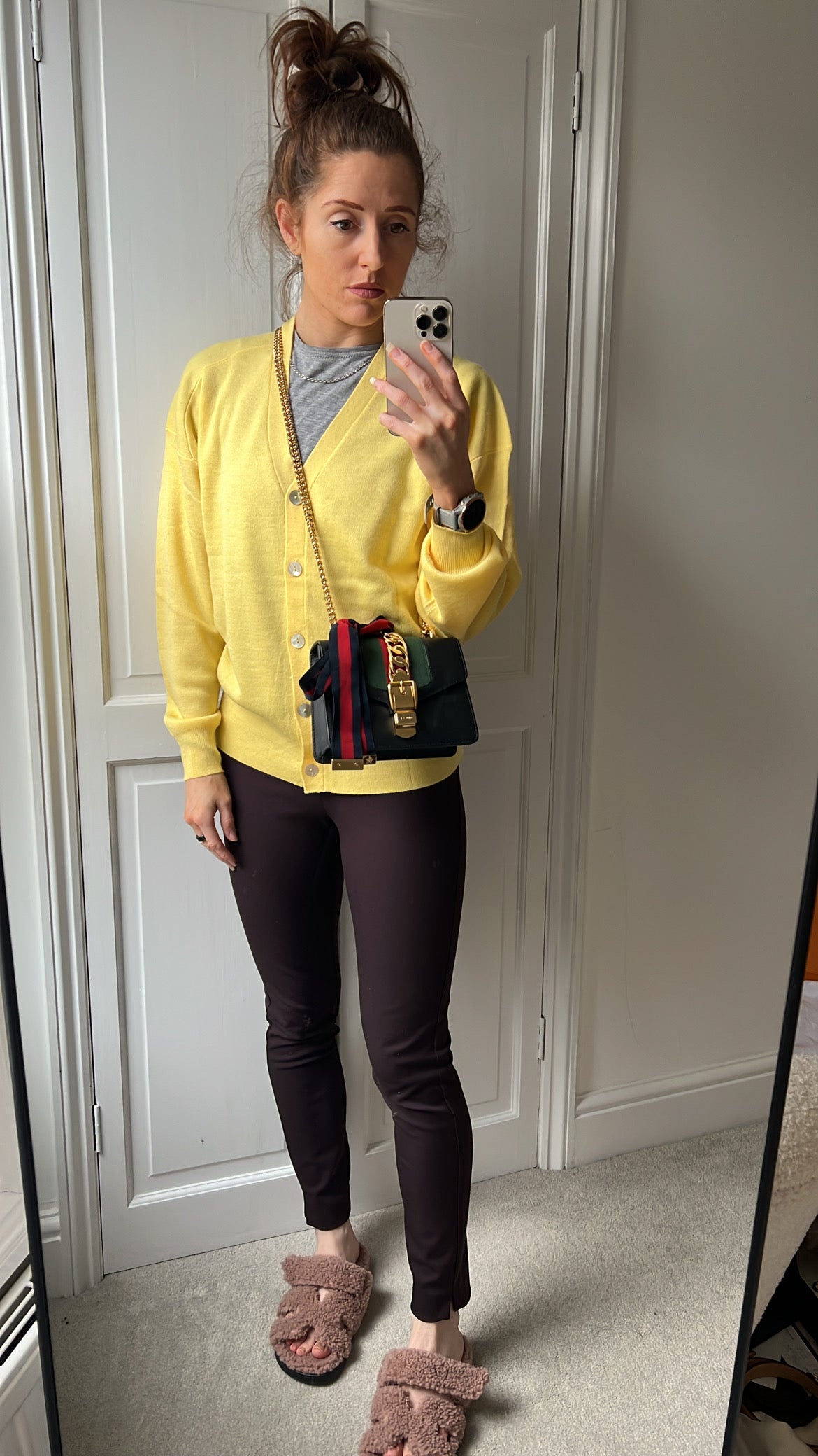 Gucci Hibiscus Navy Sylve Mini Chain Bag (RRP £1,790)