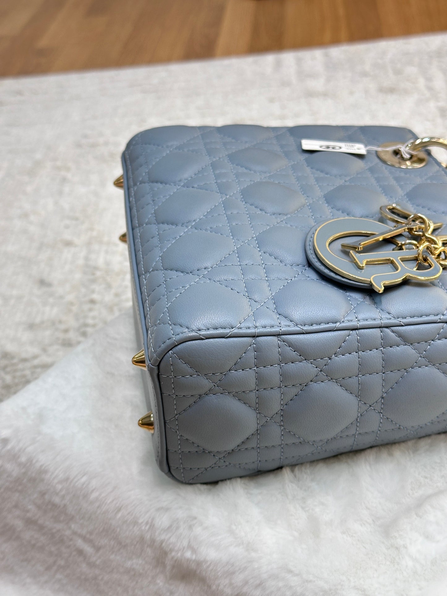 Small Lady Dior My ABC Dior Cannage Lambskin Sky Blue