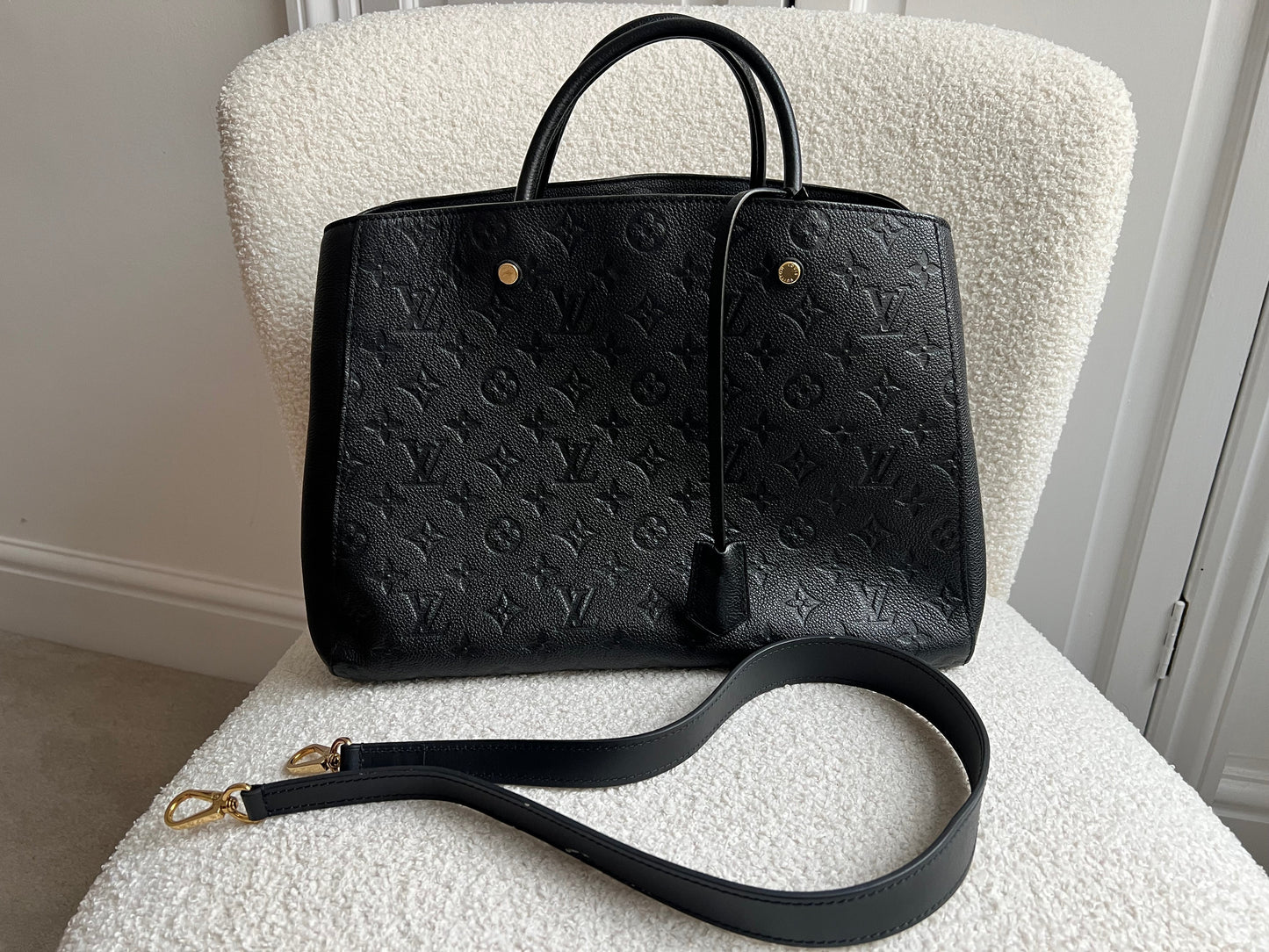 Louis Vuitton Montaigne GM in Black Monogram Empreinte (RRP £2230)