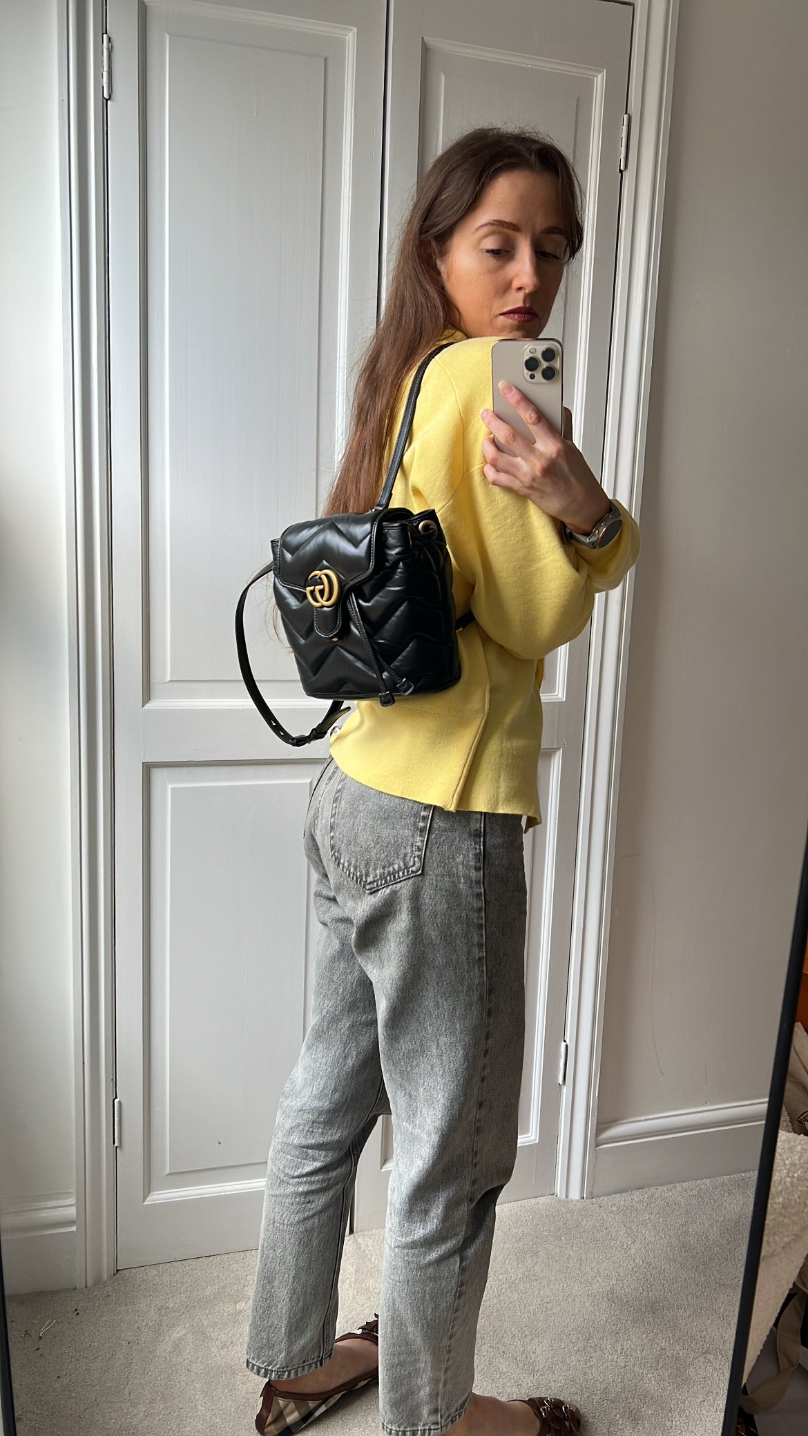 Gucci GG Black Marmont Backpack