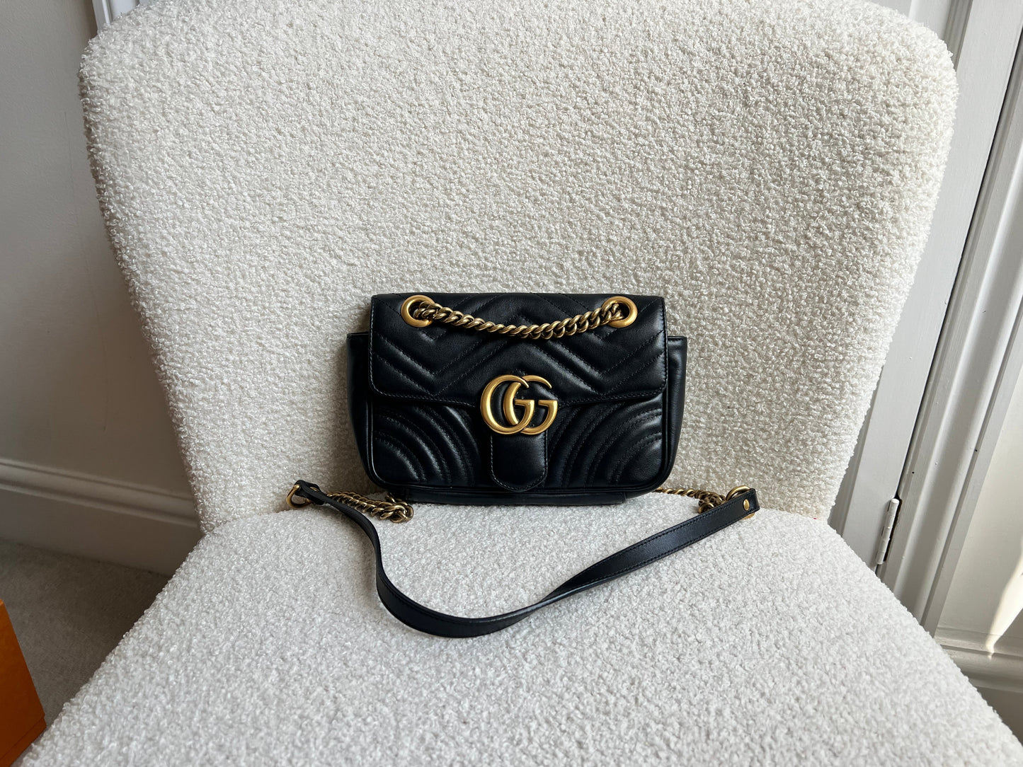 Gucci GG Black Marmont Mini Shoulder Bag (RRP £1,890)