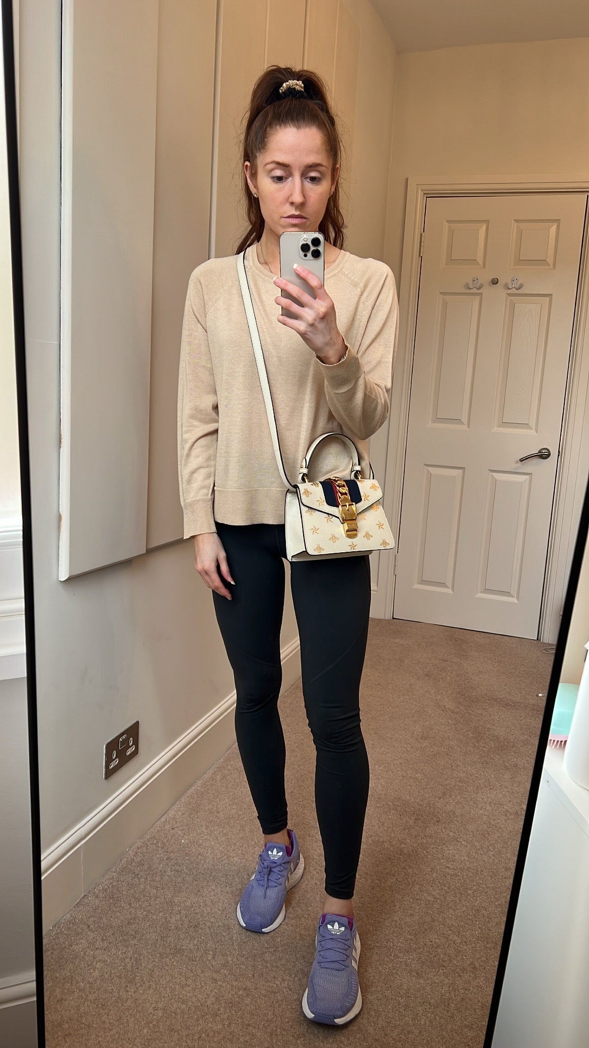 Gucci White Bee Star Sylvie Mini Bag (RRP £1,890)