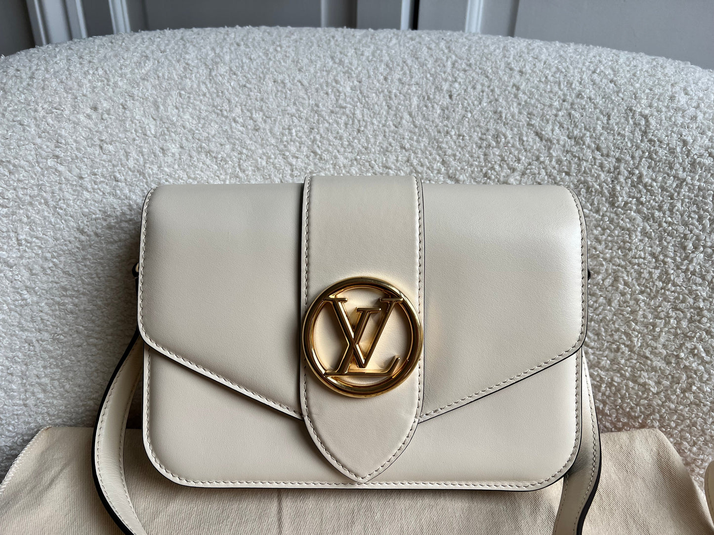 Louis Vuitton Pont 9 Cream Bag (RRP £2890)