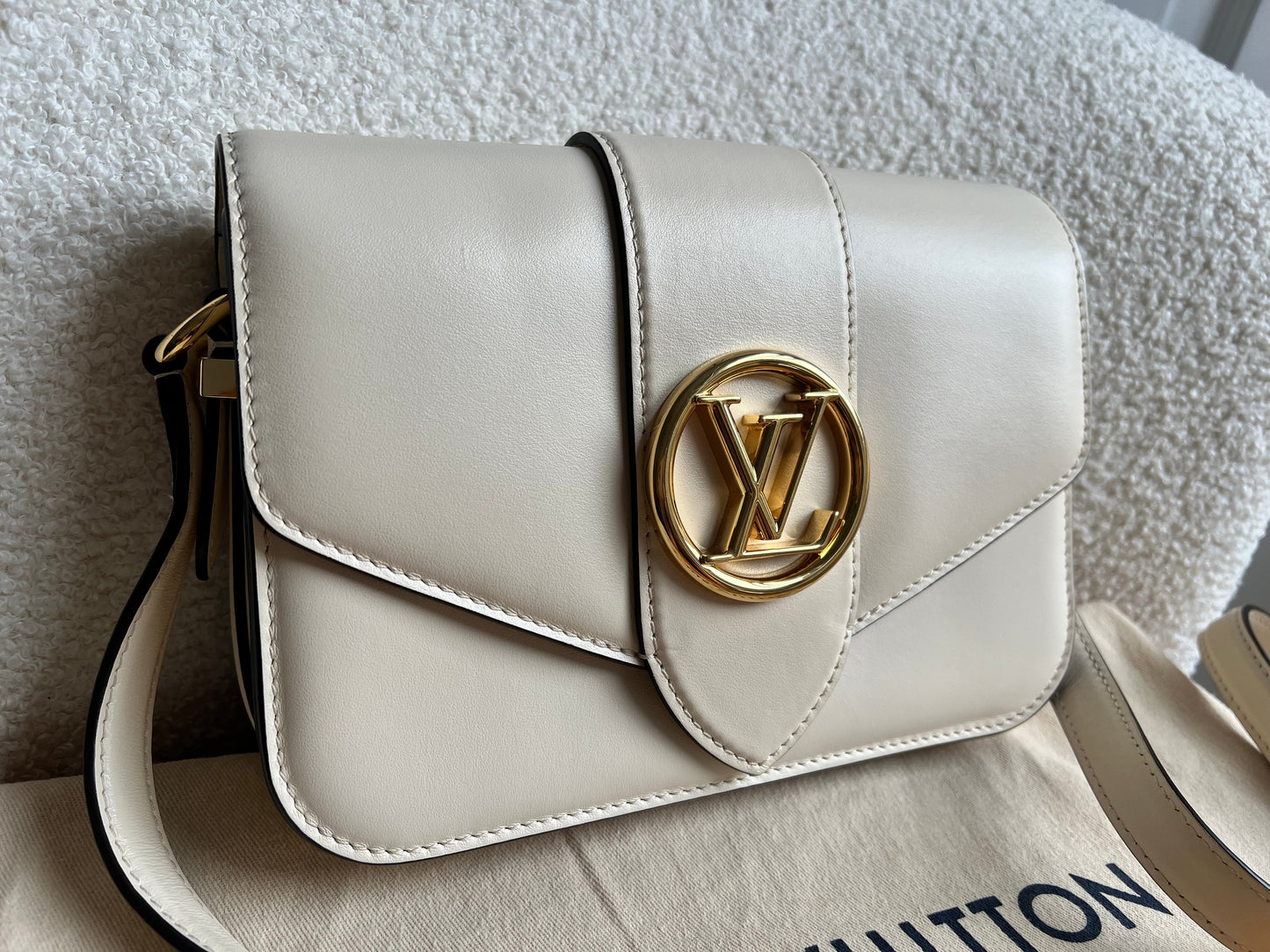 Louis Vuitton Pont 9 Cream Bag (RRP £2890)