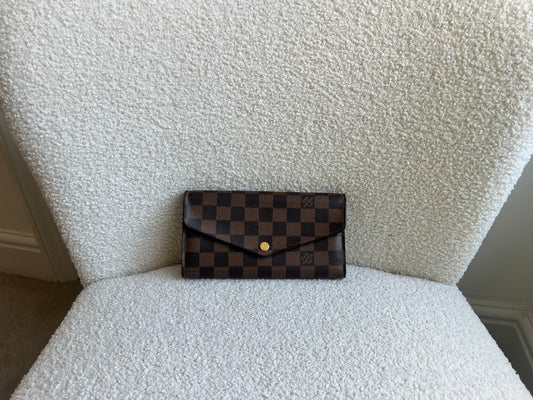 Louis Vuitton Sarah Wallet in Damier Ebene (RRP £495)