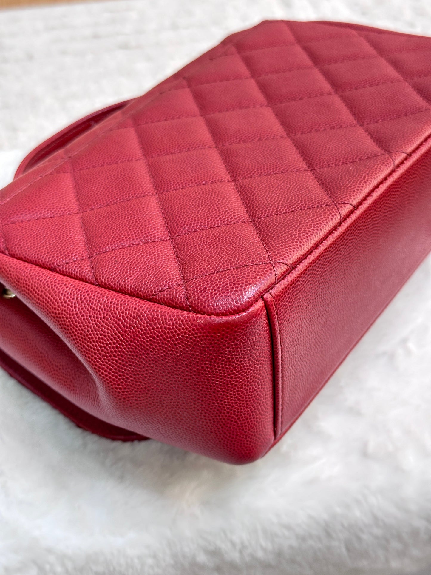 CHANEL Small Business Affinity Bag Red