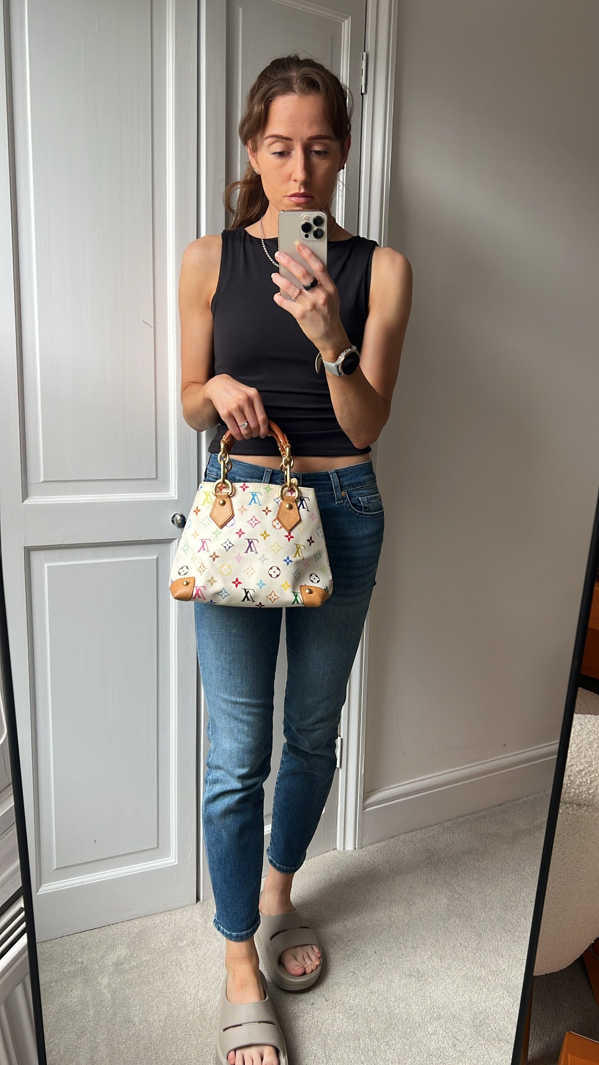 Louis Vuitton White Multicolore Audra