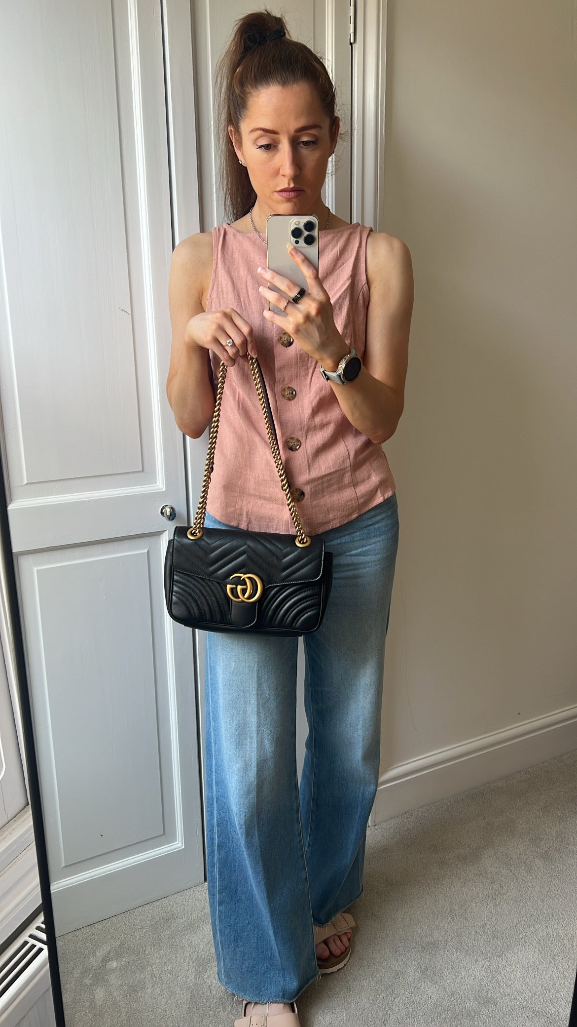 Gucci GG Black Marmont Small Shoulder Bag (RRP £2070)