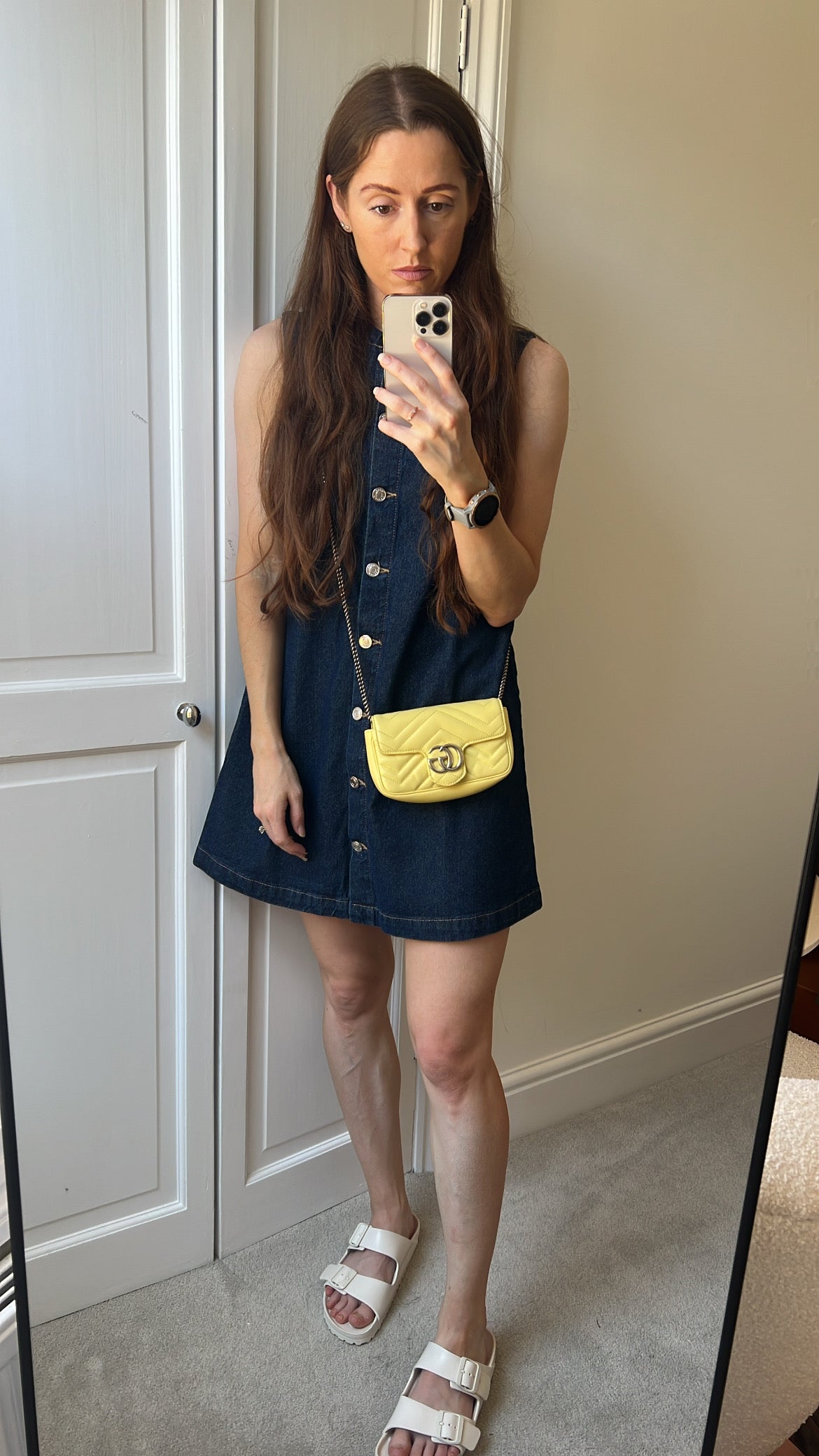 Gucci GG Yellow Marmont Super Mini Shoulder Bag (RRP £1080)