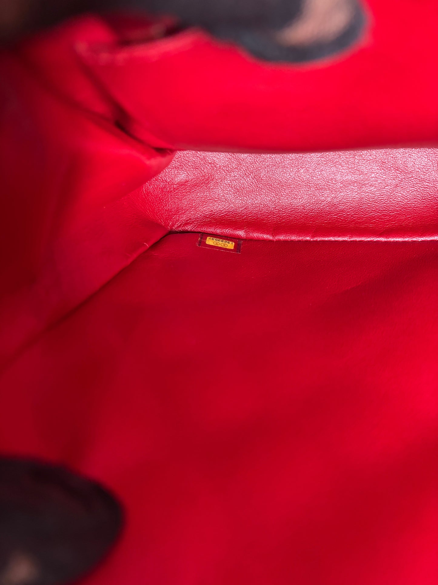 RESERVED  for 24 hrs - Chanel Jumbo Red Lambskin Classic Single Flap Shoulder Bag - Preloved