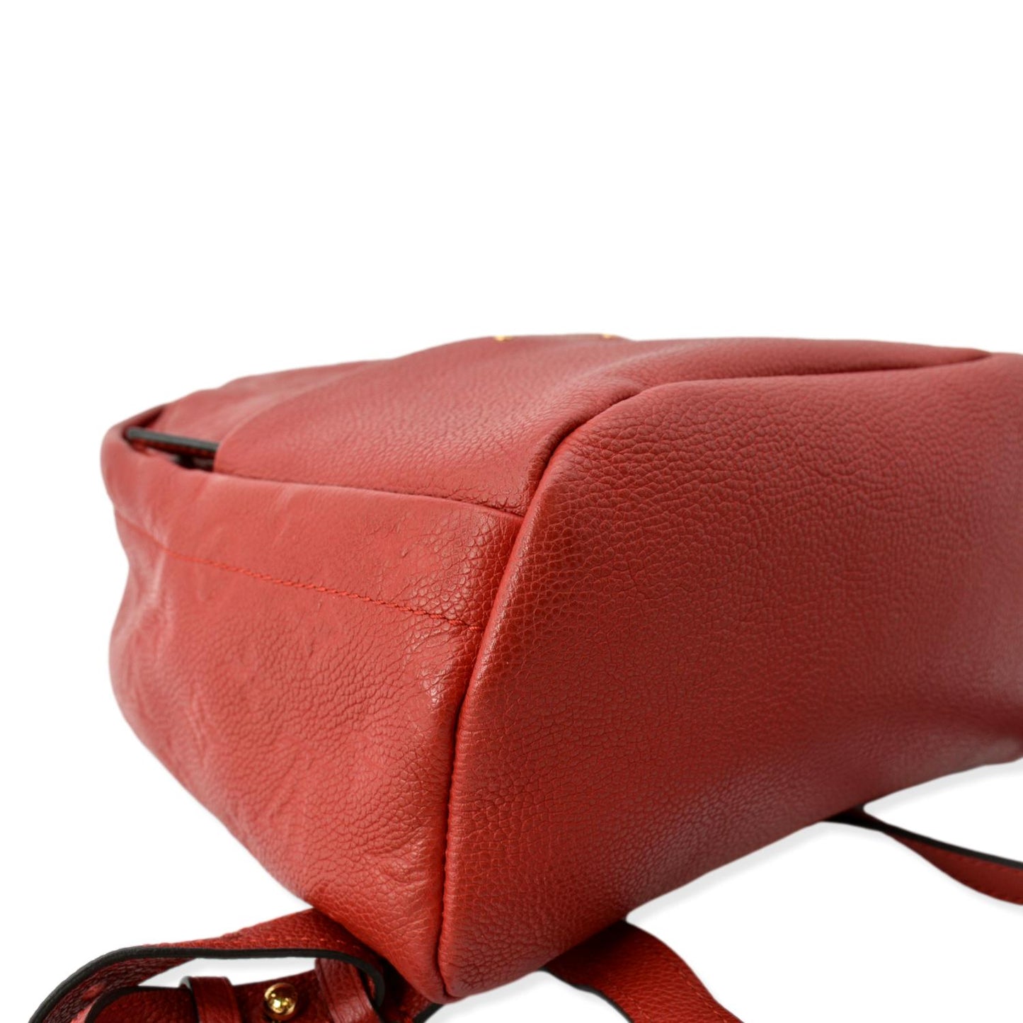 LOUIS VUITTON Sorbonne Monogram Empreinte Leather Backpack Red